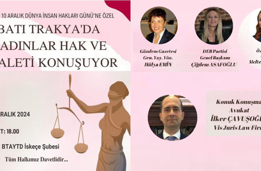 Kadın Platformu’ndan “Batı Trakya’da Kadınlar Hak ve Adaleti Konuşuyor” isimli etkinlik