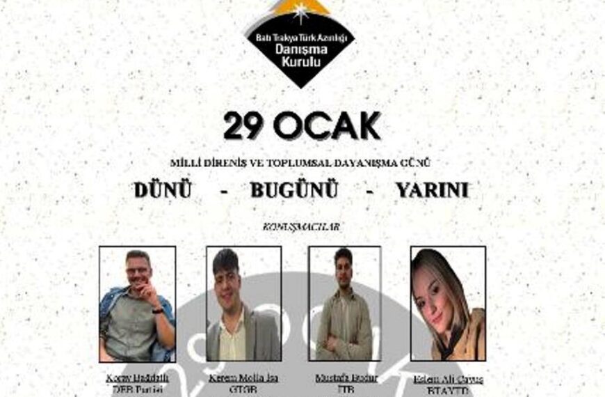 Danışma Kurulu’ndan 29 Ocak’lar için anma etkinliği