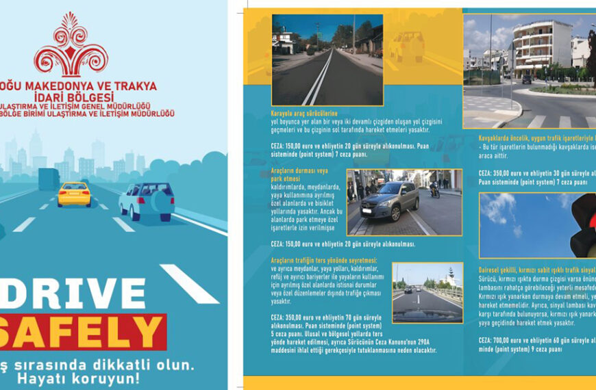 DMT Eyaleti’nden “Yol güvenliği” için 4 dilde broşür…