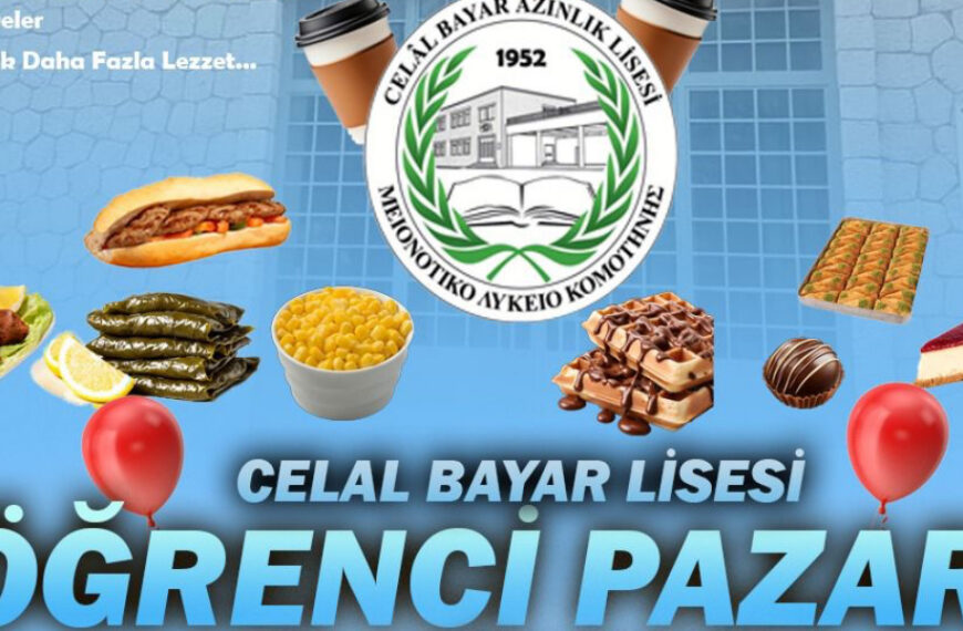 Celal Bayar Azınlık Lisesi Cuma günü kermes düzenliyor…