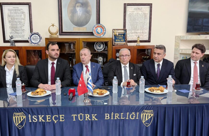 Ümit Özdağ’dan İskeçe Türk Birliği’ne ziyaret…