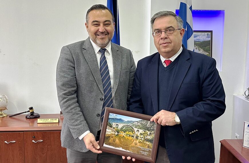 Yassıköy Belediye Başkanı İmam, Yeni Genel Sekreter Galamatis’i ağırladı
