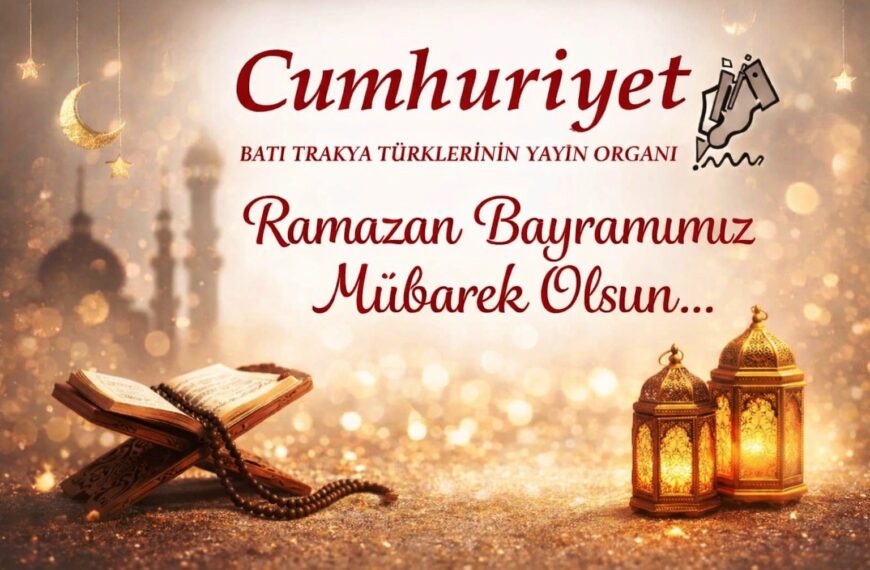 Ramazan Bayramımız Mübarek Olsun…