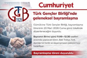 Türk Gençler Birliği’nde geleneksel bayramlaşma…