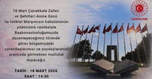 Başkonsoloslukta 18 Mart Anması…