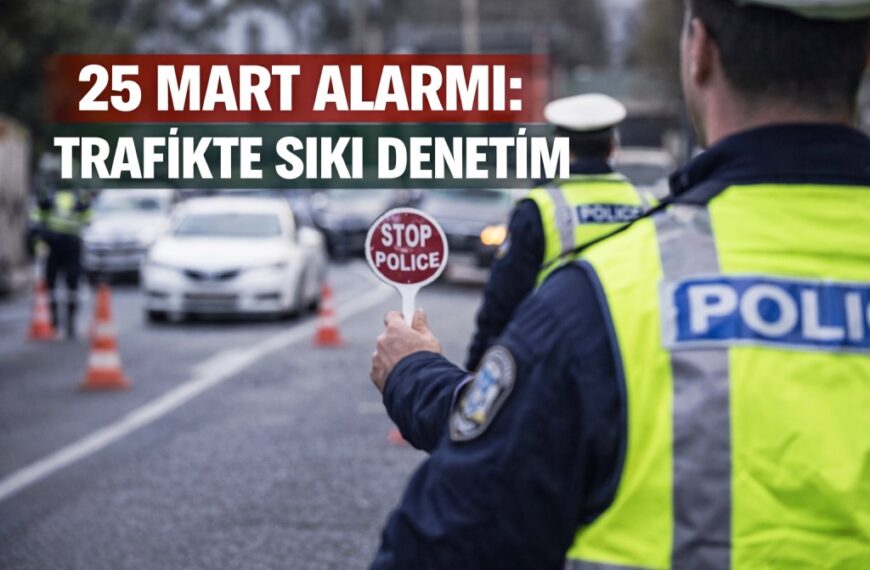 25 Mart Alarmı! Trafikte Sıkı Denetim…