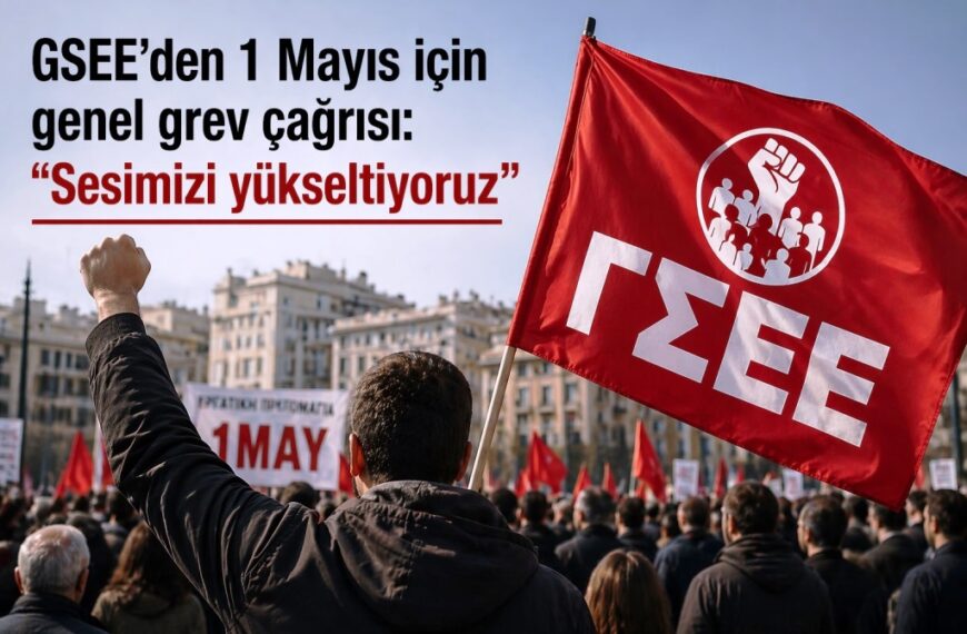GSEE’den 1 Mayıs için genel grev çağrısı: “Sesimizi yükseltiyoruz”