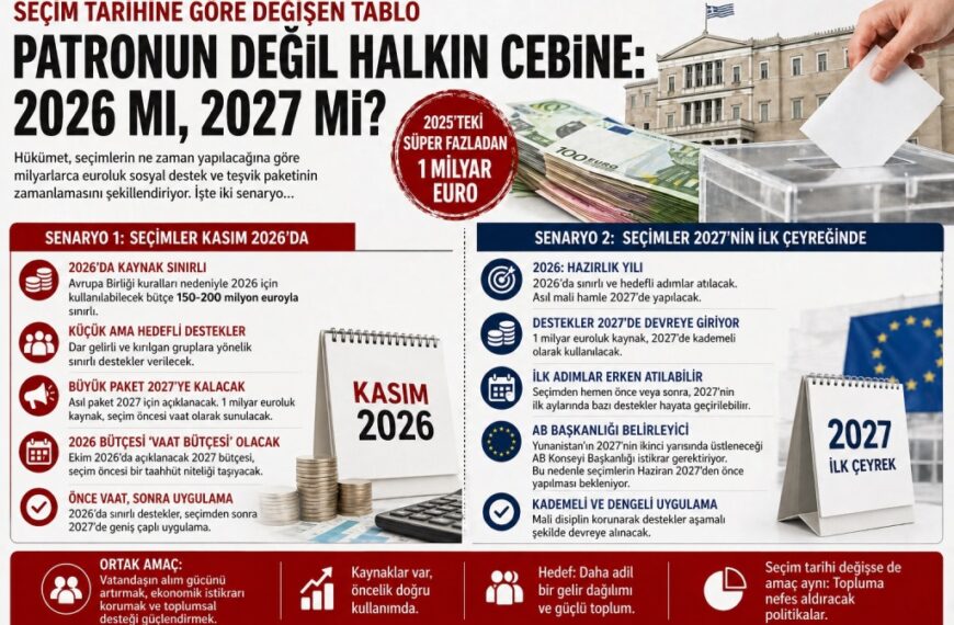 Seçim tarihine göre “yardım paketi” değişiyor: 2026 mı, 2027 mi?