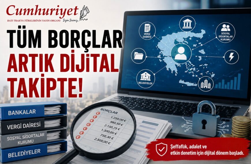 Tüm borçlar artık dijital takipte!