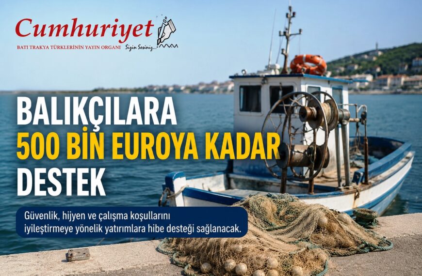 Balıkçılara 500 bin euroya kadar destek!