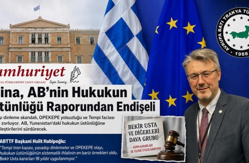 Atina, AB’nin Hukukun Üstünlüğü Raporundan Endişeli!