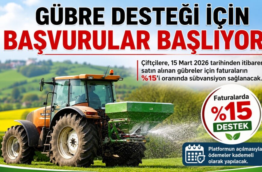 Gübre Desteği İçin Başvurular Başlıyor!