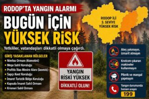 Rodop’ta yangın alarmı!