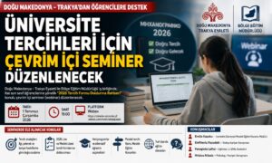Üniversite tercihleri için çevrim içi seminer düzenlenecek!