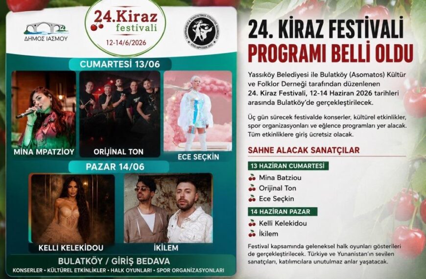 Yassıköy’de “Kiraz Festivali” Coşkusu Başlıyor…