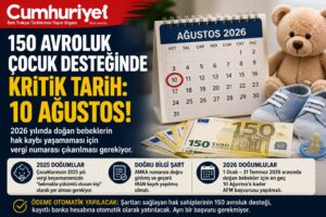 150 avroluk çocuk desteğinde kritik tarih: 10 Ağustos!