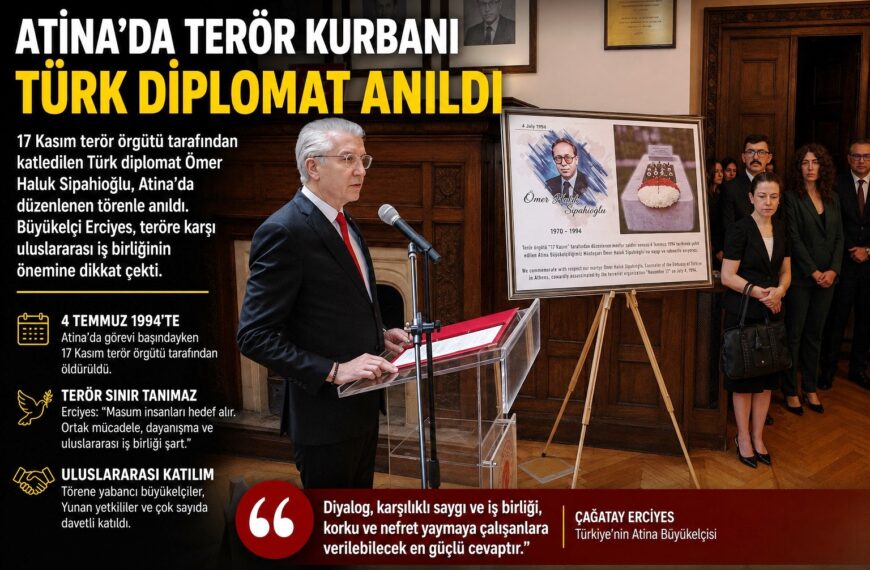 Atina’da terör kurbanı Türk diplomat&hellip;