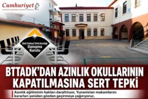 BTTADK’dan Azınlık Okulları’nın kapatılmasına sert tepki!