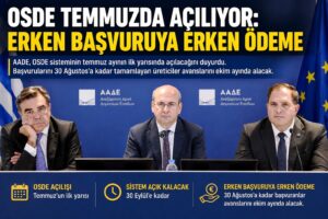 OSDE Temmuz’da açılıyor! Erken başvuruya erken ödeme…