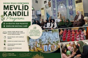 Gümülcine’de Mevlid Kandili programı düzenlendi