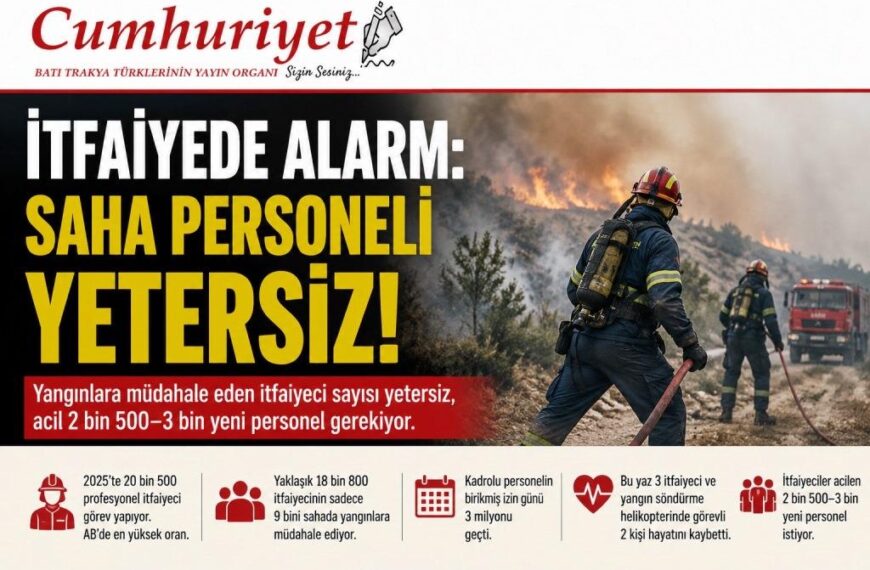İtfaiyede alarm: Saha personeli yetersiz!