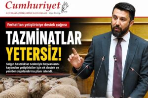 Milletvekili Ferhat’tan yetiştiriciye ek destek çağrısı!