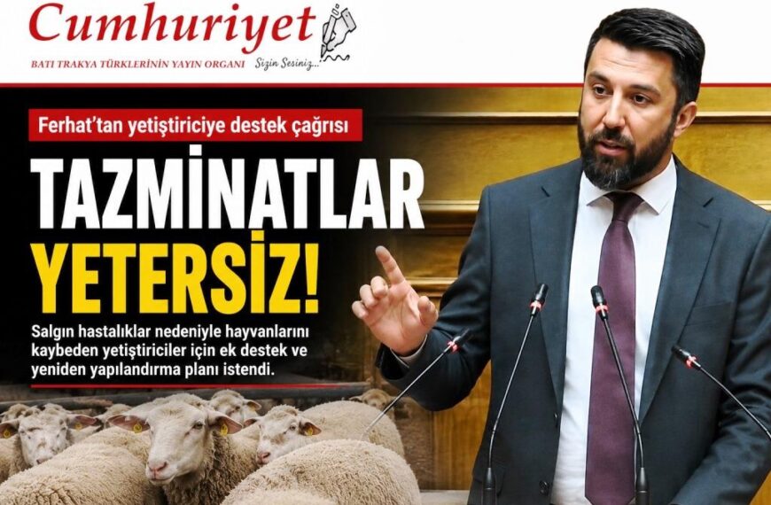 Milletvekili Ferhat’tan yetiştiriciye ek destek çağrısı!