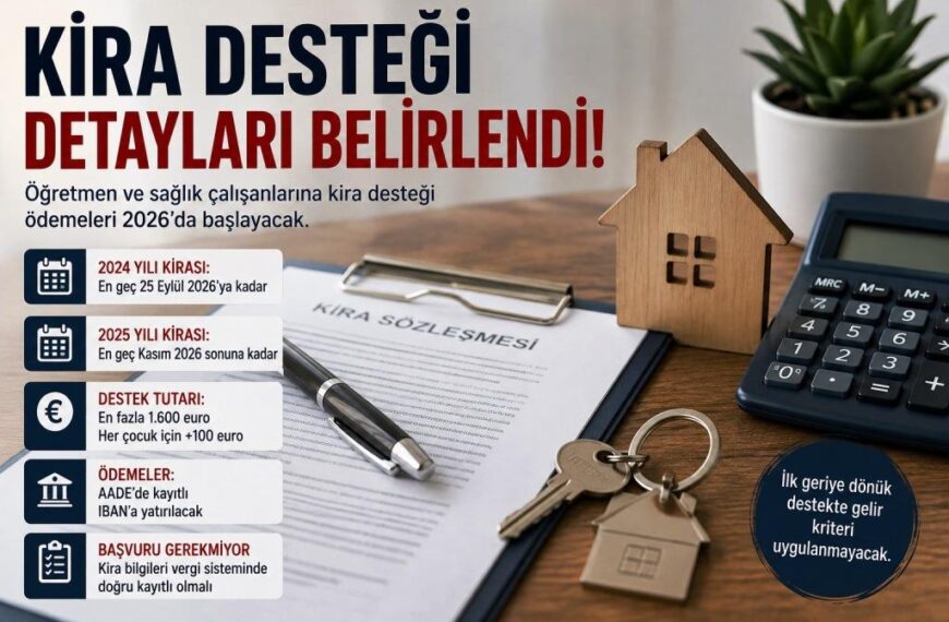 Öğretmen ve sağlık çalışanlarına kira&hellip;