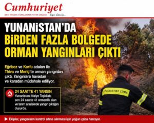 Ülkenin birçok bölgesinde orman yangını çıktı!