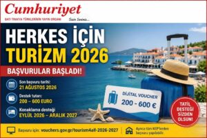 “Herkes İçin Turizm 2026” başvuruları başladı: 600 euroya&hellip;