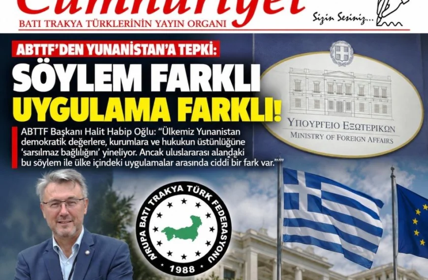 ABTTF’den Yunanistan’a demokrasi ve hukuk eleştirisi!