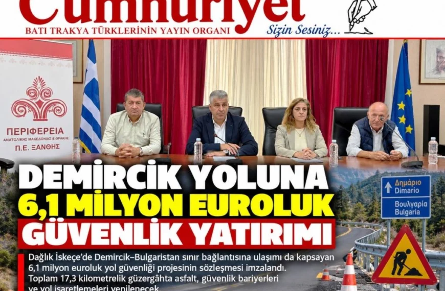 Demircik yoluna 6,1 milyon euroluk güvenlik yatırımı