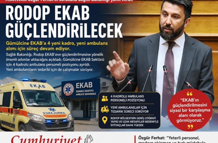 Özgür Ferhat sordu: Rodop EKAB&hellip;