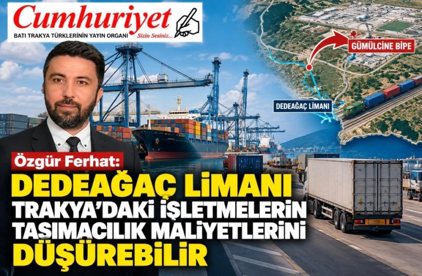 Dedeağaç Limanı için lojistik hamlesi: Ferhat’tan Rodop ve Gümülcine BİPE vurgusu