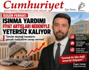 Ferhat’tan ısınma yardımı için “iki katına çıkarılsın” çağrısı
