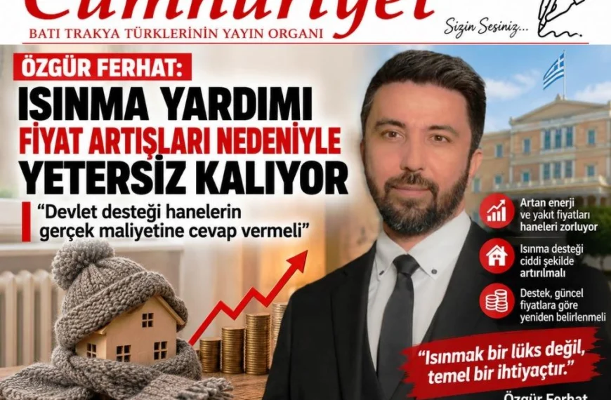 Ferhat’tan ısınma yardımı için “iki katına çıkarılsın” çağrısı
