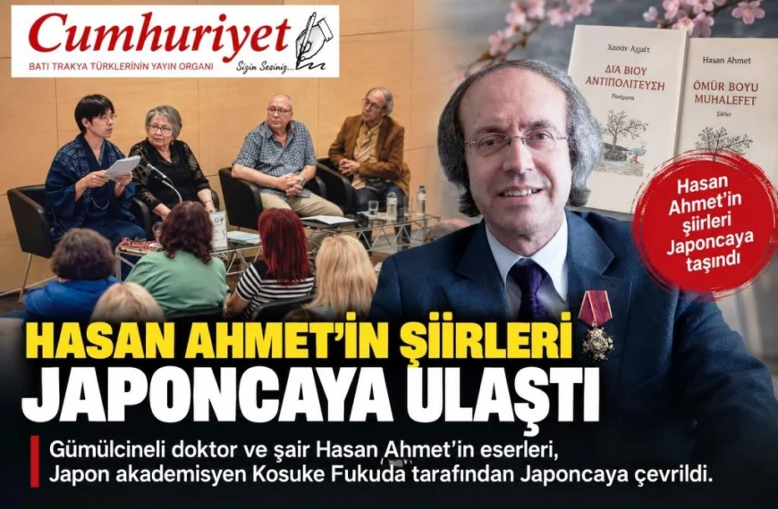 Hasan Ahmet’in şiirleri Japoncaya taşındı!