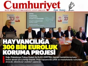 Hayvancılığı hastalıklara karşı korumak için 300 bin euroluk&hellip;