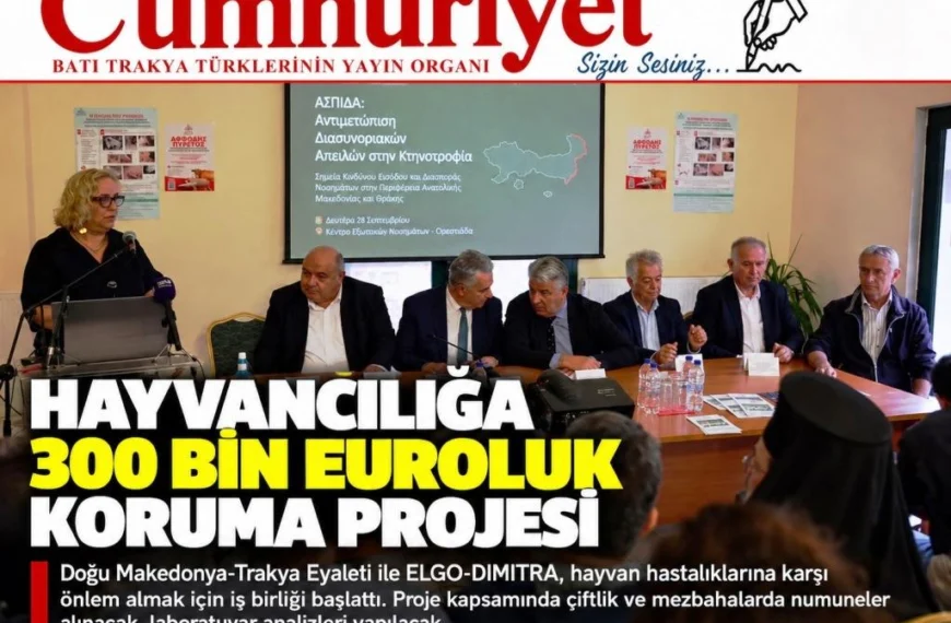 Hayvancılığı hastalıklara karşı korumak için 300 bin euroluk proje!