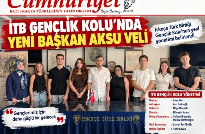İTB Gençlik Kolu’nda yeni başkan Aksu Veli