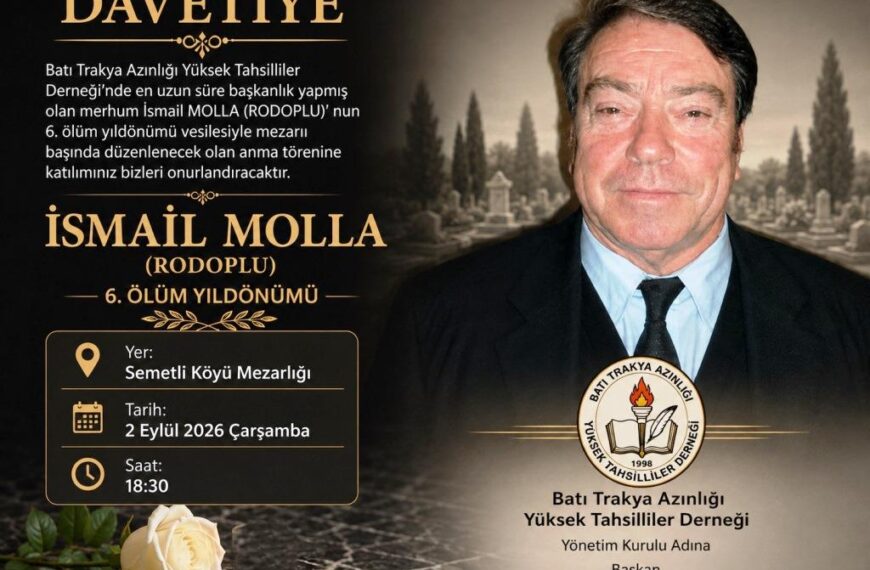 İsmail Rodoplu ölümünün 6. yılında&hellip;