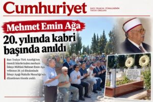 Mehmet Emin Ağa, 20. yılında kabri başında anıldı