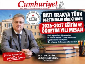 Batı Trakya Türk Öğretmenler Birliği’nden yeni eğitim yılı&hellip;