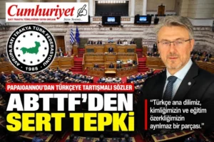 Bakan Yardımcısı Papaioannu’dan Türkçe için tartışmalı sözler!