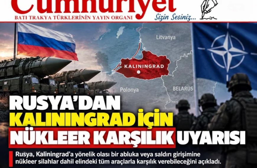 Rusya’dan Kaliningrad için nükleer karşılık uyarısı!