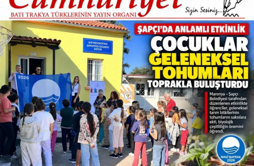 Şapçı’da çocuklar geleneksel tohumları toprakla buluşturdu…