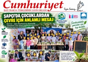 Şapçı’da çocuklardan çevre için anlamlı mesaj