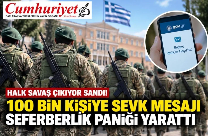100 bin yedeğe “sevk belgesi” mesajı: Yunanistan’da seferberlik endişesi!