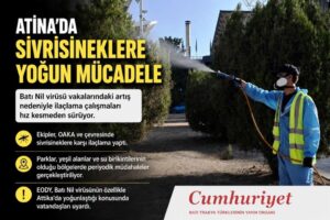 Atina’da Batı Nil virüsüne karşı yoğun ilaçlama