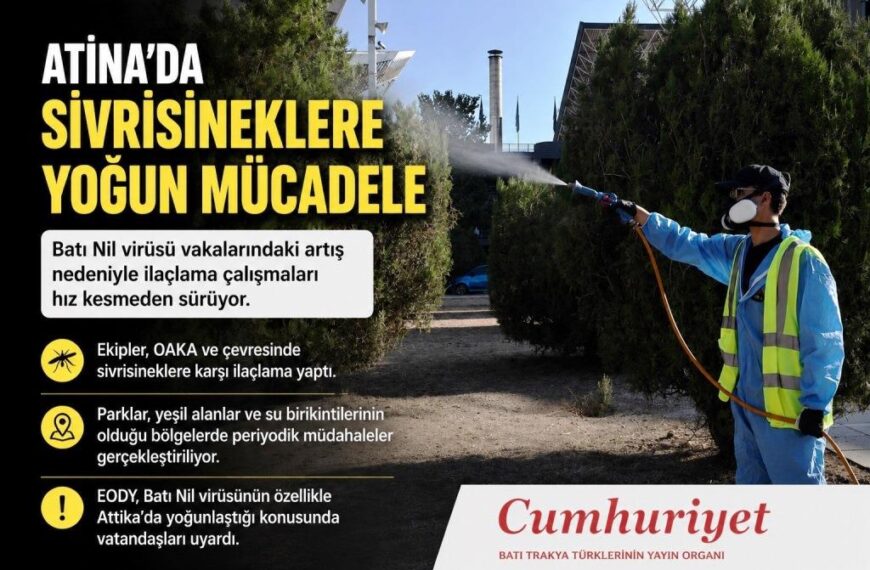 Atina’da Batı Nil virüsüne karşı&hellip;